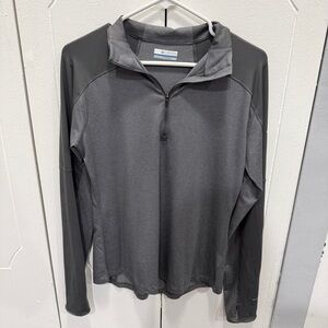 Columbia Grey Omni-wick Quarter Zip Pull Over
